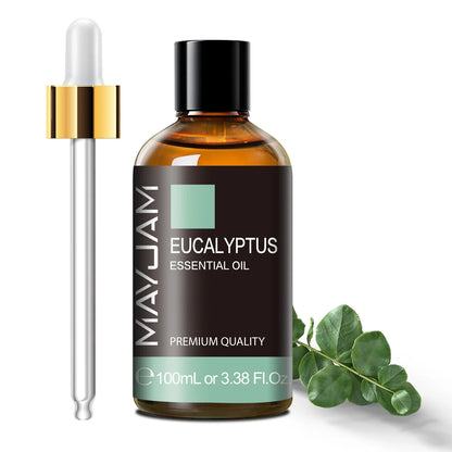 100Ml Pure Essential Oil with Glass Dropper, Aromatherapy Essential Oils Lavender Eucalyptus Rosemary Vanilla Aroma Oil