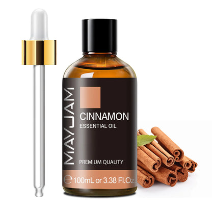 100Ml Pure Essential Oil with Glass Dropper, Aromatherapy Essential Oils Lavender Eucalyptus Rosemary Vanilla Aroma Oil