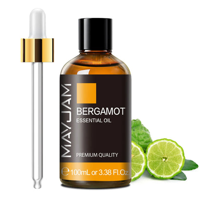 100Ml Pure Essential Oil with Glass Dropper, Aromatherapy Essential Oils Lavender Eucalyptus Rosemary Vanilla Aroma Oil
