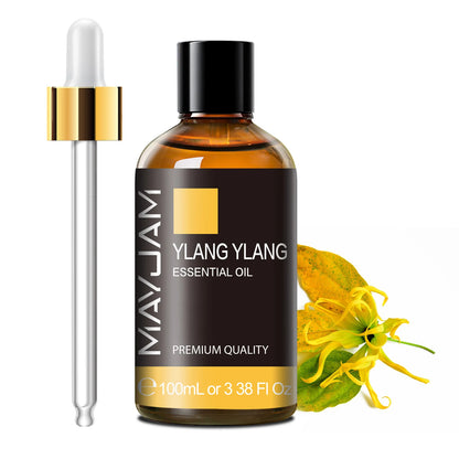 100Ml Pure Essential Oil with Glass Dropper, Aromatherapy Essential Oils Lavender Eucalyptus Rosemary Vanilla Aroma Oil