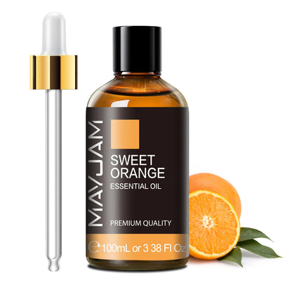 100Ml Pure Essential Oil with Glass Dropper, Aromatherapy Essential Oils Lavender Eucalyptus Rosemary Vanilla Aroma Oil