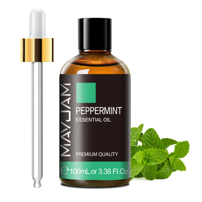 100Ml Pure Essential Oil with Glass Dropper, Aromatherapy Essential Oils Lavender Eucalyptus Rosemary Vanilla Aroma Oil