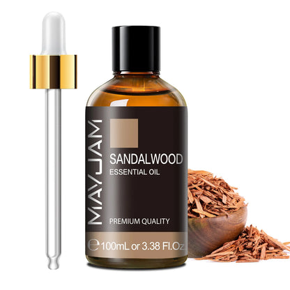 100Ml Pure Essential Oil with Glass Dropper, Aromatherapy Essential Oils Lavender Eucalyptus Rosemary Vanilla Aroma Oil