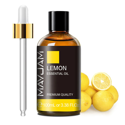 100Ml Pure Essential Oil with Glass Dropper, Aromatherapy Essential Oils Lavender Eucalyptus Rosemary Vanilla Aroma Oil